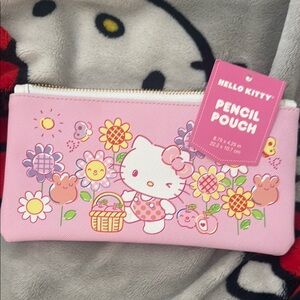 Hello Kitty Floral Pink Pencil Case
